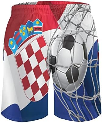 Фудбалски Гол И Хрватско Знаме Машки Стебла За Пливање Шорцеви За Брзо Суво Пливање Костим За Капење Шорцеви За Пливање На