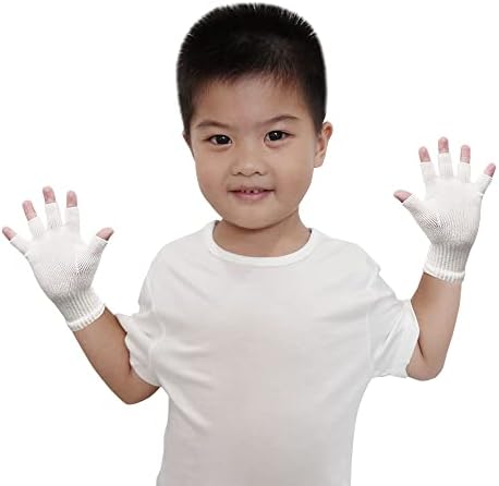 Edenswear Цинк -вчистење на ракавици без прсти за деца со егзема - терапија со влажна обвивка