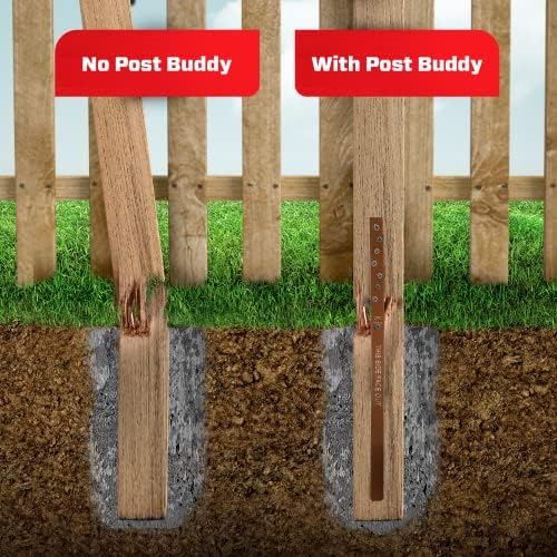Објави Бади пакет од 8 лесни огради за поправка на оградата за да поправите 4 скршени дрвени објавувања, брзи и лесни за инсталирање, ефективни,