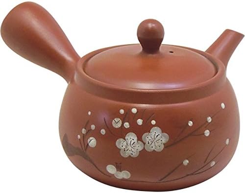 Tokoname Ware Teapot: Tisen бела слива бр. 19 чајник, освежувачки)/E22-10 кафеава 5,5 x 3,5 x 6,1 инчи E22-10