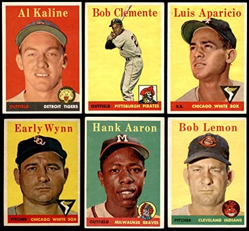 1958 Топс Бејзбол жолто име и варијација на тимот