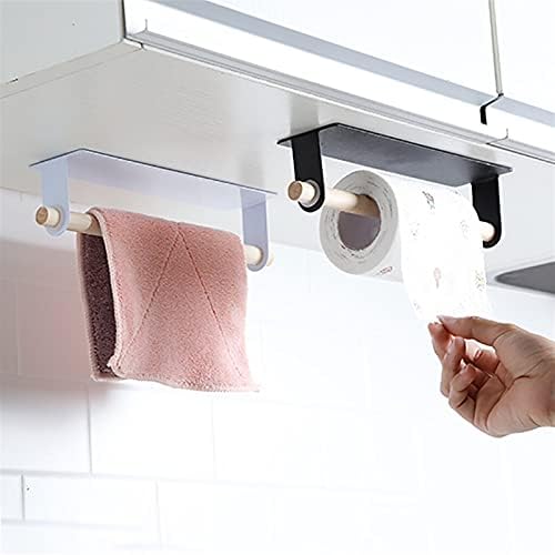 Кујна, држач за хартија за хартија за хартија за само-лепете додатоци под кабинетот за решетки за решетки за складирање на решетки