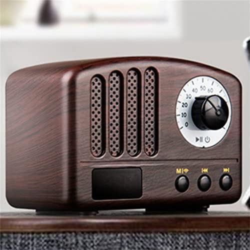 LMMDDP Ретро радио-преносен звучник Класичен гроздобер стил мини големина звучник со FM радио