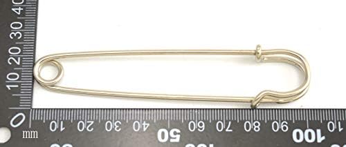 Wuuycoky сребро 100мм должина Голема безбедносна игла за безбедносно игла, пакет од 4