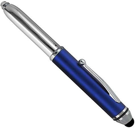 Пенкало за стилови за допир за уреди на екран на допир, таблети, iPads, iPhone, мултифункционално капацитивно пенкало со LED фенерче, пенкало со мастило со топка, пенкало 3-в