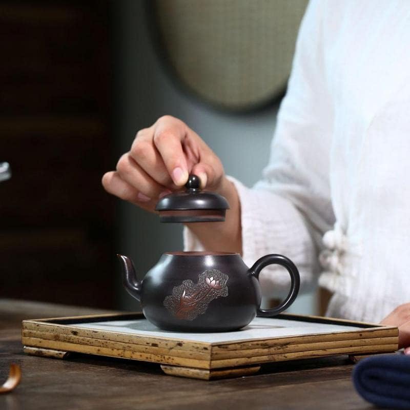 Mmllzel Zisha чајник рачно изработен тенџере кунг-fu teawere Purple Clay Drinkware за пуер зелен црн кинески чај никсинг тао