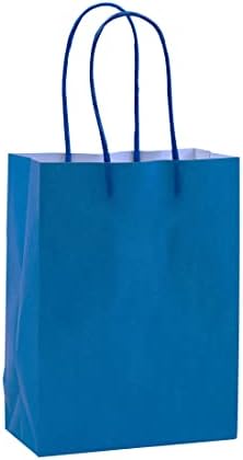 ysmile 24 ct мини мала торба за хартија за подароци со рачка за роденденска забава на големо за сегашност 6.2 x4.6 x2.2 од морнарицата