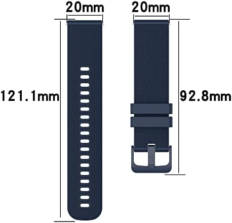 Aisports 20mm Опсег На Часовници За Брзо Ослободување Компатибилен Со Samsung Galaxy Watch 5/5 Pro/4/4 Класичен Опсег Силиконски