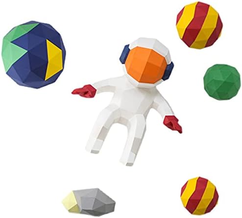 WLL-DP астронаут и облик на планета 3Д модел на хартија рачно изработена игра оригами загатка DIY хартија скулптура геометриска