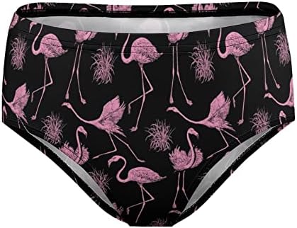 Фламинго трева женска долна облека удобна дише од средно половината хипстер гаќички редовно кратко