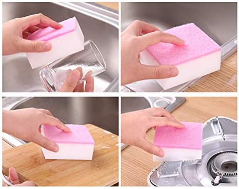 Влошки за чистење на садови Doitool, 6 парчиња чистење на сунѓер за чистење чистење на садови за кујна бања за кујна бања