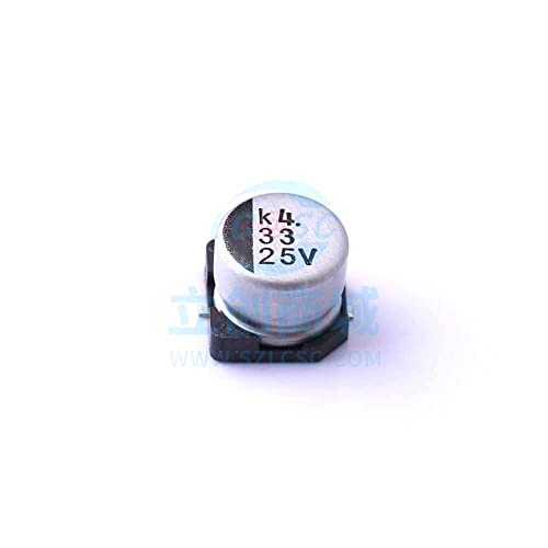 10 парчиња SMD Aluminum електролитски кондензатор 33UF ± 20% 25V SMD, 6,3x5.4mm UWX1E330MCL1GB