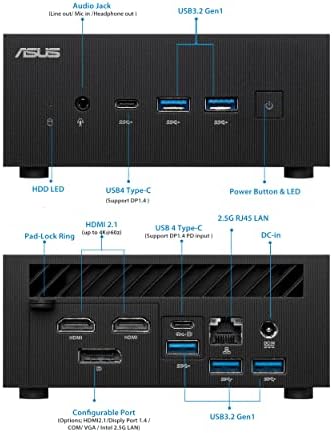 ASUS PN53-BB5000X1TD-NL R5-6600H/BT5. 2/Radeon/BB/VESA Десктоп