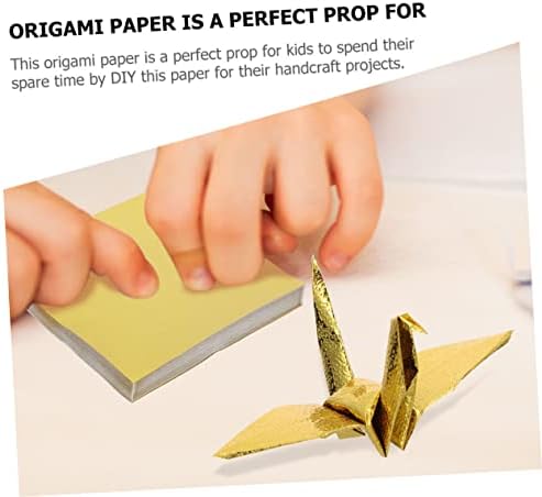 Ciieeo 100 листови еднострани бисери за внатрешни работи на оригами играчки фолија за завиткување на хартија бела хартија за завиткување