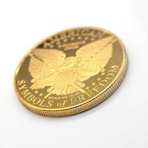 Канге 2021 Американска Статуа На Слободата Комеморативна Монета, Орел Предизвик Монета На Грбот, Колекционерска Монета, Занаетчиски