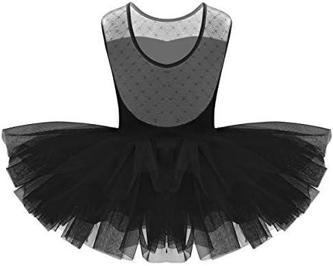 FeeShow Kids Girls Ballerina Ballet Ballet Dance Tutu фустан Леотард здолниште за балки за танцувачки облеки