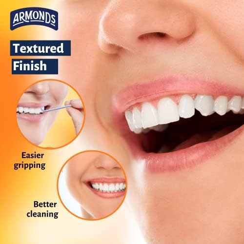 Armonds Propicks Напредни стоматолошки избори за чистење на забите - пластични чепкалки за заби за заби и непца - чисти и достигнуваат зад