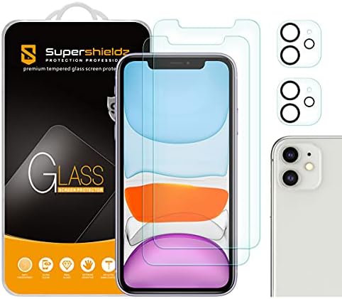 Supershieldz Дизајниран за Iphone 11 + Објектив На Објективот За Калено Стакло Заштитник На Екранот, Против Гребење, Без Меурчиња