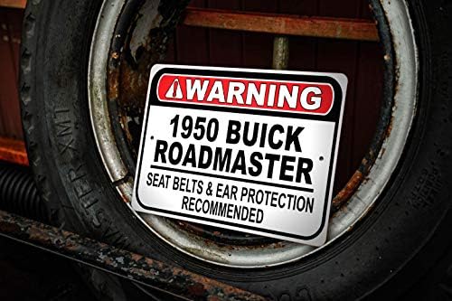 1950 50 Buick Roadmaster Безбедносен Појас Препорачува Брз Автомобил Знак, Метал Гаража Знак, Ѕид Декор, Гм Автомобил Знак-10x14 инчи
