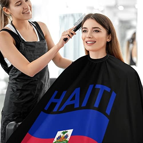 Знаме На Хаити Бербер Кејп Професионална Коса Сечење Престилка Фризер Кејп Барбер Додатоци За Мажи Жени