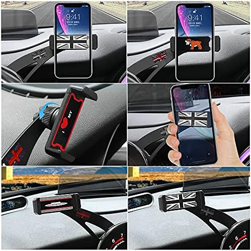 Qidian Car Dashboard Tephel Smartphone Cup Cup Cup Mount With Cradle Rotatable Clip за Cooper Clubman F54 F55 F56 F56 F57 F60