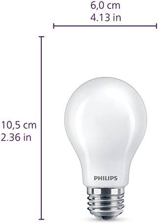 ФИЛИПС ПРЕДВОДЕНА Висока Лумен А19 Сијалица, Не-Затемнување, 4-Пакет &засилувач; ЛЕР Замрзнати Затемнети Топол Сјај Ефект А19, Ултра