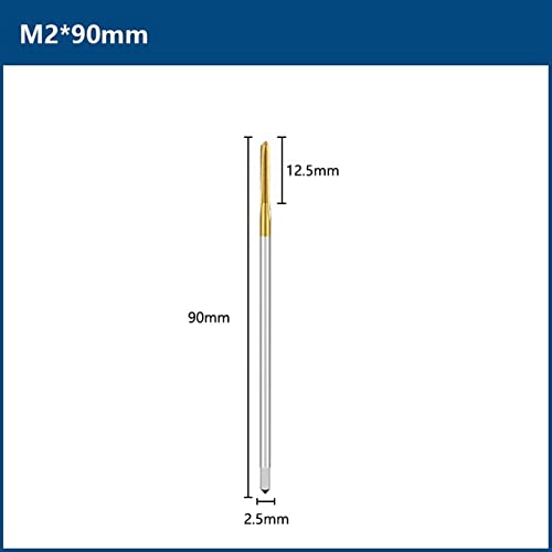 Завртка допрете вежба M2-M12 Thread Tap Straight Flute 90-150 Metritr Mother Plag Tap За метални алатки за навојување на завртки 1 парчиња