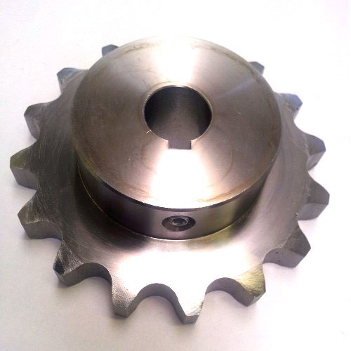 Ametric® 46B12 ISO 083 Sprocket 12 заби 55,4 mm O.D. , 35 mm Hub Dia, 16 mm вкупна ширина, 012 заби, челик 13 mm H8 Bore, 5x2.3 Keyway