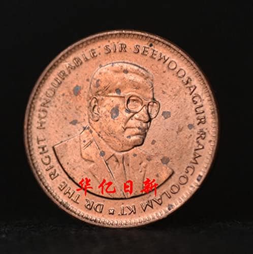 Маурициус монета 5 поени африкански ликови за монети годишно km52