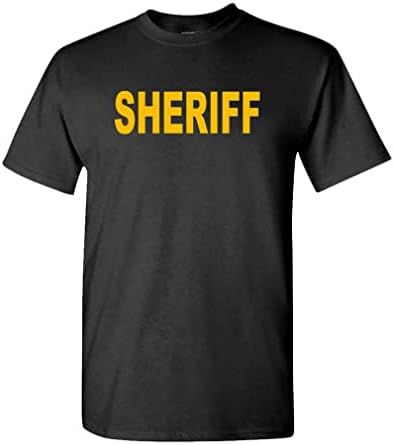 Шерифот Goozler V2 - Полиција за должноста за спроведување на законот - маица за машка памучна