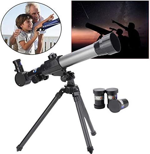 LOVT KIDS LUNAR телескоп комплет Телескоп за астрономија почетници 40x деца возрасни 60мм вселенски астрономски телескопи, преносен