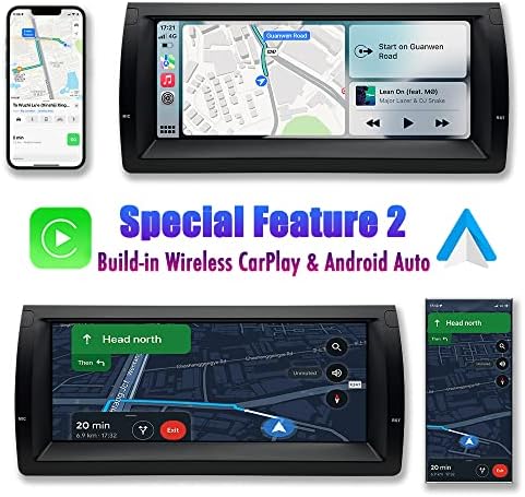 Aasinuoztec Android 12 Автомобил Стерео Радио За BMW E39 5 серија 7 серија M5 E53 X5, Otca Core 4G+128G 10.25 IPS Екран НА Допир GPS