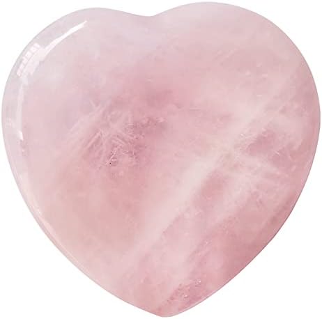 Ловелиом палецот загрижени камен, рачно врежан срцев во форма на срце, полиран заздравувачки кристален стрес, џебни камења, јагода
