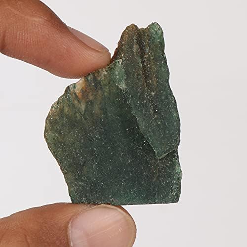 28,55 КТ природна груба зелена жад лабава скапоцен камен за тампонирање, кабење, декорација