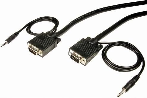 Кабли Неограничен PCM-2240-10 SVGA кабел со 3,5 mm машки до машки аудио