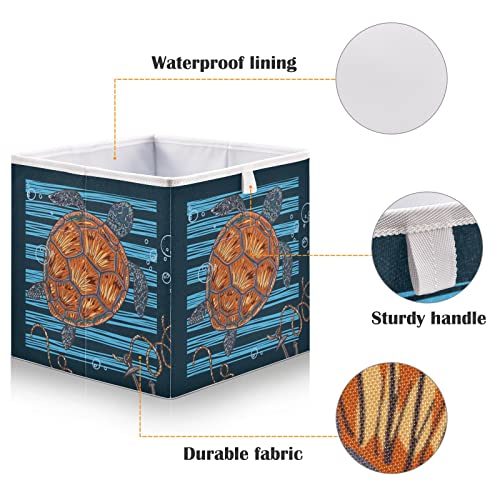 Канта за складирање на коцки за морска желка, кои можат да се склопуваат водоотпорна корпа за играчки за канти за организатор