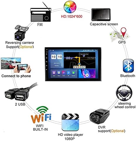 Андроид 11 Двоен Дин Автомобил Стерео со 9 Главата Единица Седна Нав за Тојота Инова 2015-2017 [RHD] Радио GPS Навигација MP5 Мултимедијален
