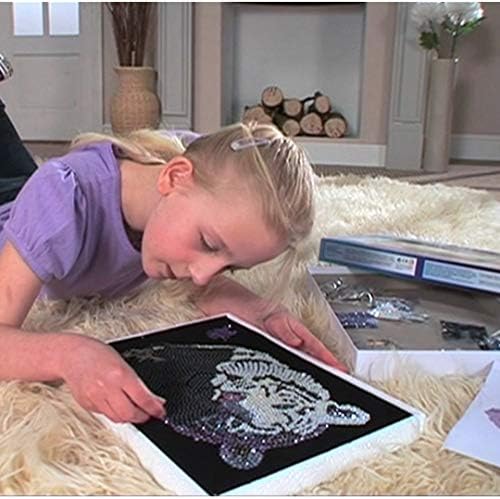 Sequin Art Blue, Snow Tiger, Sparkliple Arts and Crafts Комплет за слика; Креативни занаети за деца и возрасни