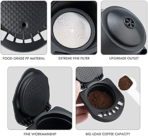 Адаптер за држач за капсули на конверторот Dolce Gusto бесплатно директно вчитување на верзијата за мелење кафе, компатибилна со EDG466, EDG305