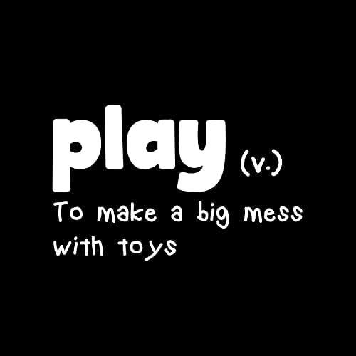 Винил Ѕидни Уметнички Налепници-Играјте За Да Направите Голем Хаос Со Играчки-10 х 16.5 - Модерна Инспиративна Забавна Прекрасна