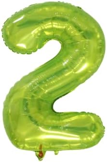 32-инчен хартија картичка желе кристално зелена независна амбалажа 0-9 дигитални балони роденденска забава празнична атмосфера поставување