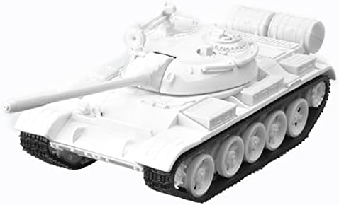 Mookeenone White 1:43 легура модел Руски советски T55 Medion Tank Armored Car Collection Ornament