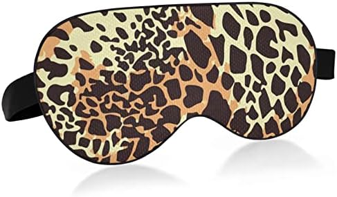 Unisex Sleep Mask Eye Mask Шарена-леопард-камуфлажа-камо ноќ за спиење маска за удобно око за очи за спиење