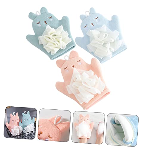 Doitool 9 парчиња зајак на ракавици за зајак, симпатична пешкир за бања, супер фин влакна