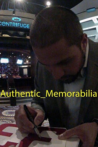 Hector Santiago Autrograted Los Angeles Angels of Anaheim Jersey w/доказ, слика за потпишување на Хектор за нас, Лос Анџелес Ангели од