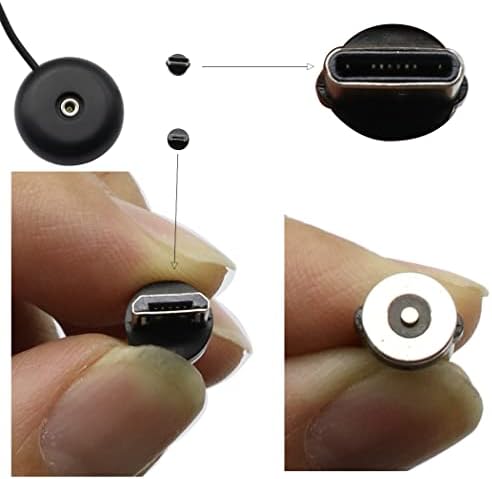 Zuyook USB магнетно полнење кабел, компатибилен со микро USB и пристаништа Type-C, USB полнач за полнење за полнење на уреди за адаптер
