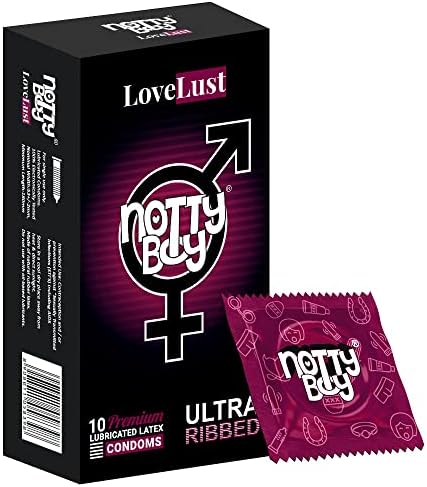 Nottyboy lovelust ултра ребрестиот подмачкан кондом за мажи -30 брои