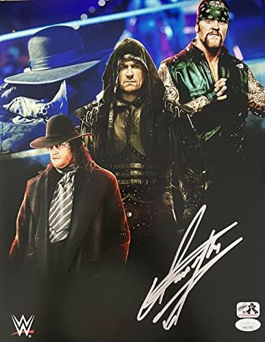 WWE Ексклузивен Андертејкер потпиша автограмирана 11x14 Фото JSA автентикација 1 - Фотографии за автограми во борење