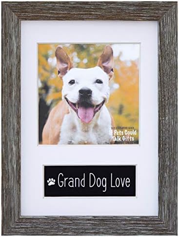 Гранд куче loveубов бело 5 x 7 дрво декоративна таблета со слика на слика