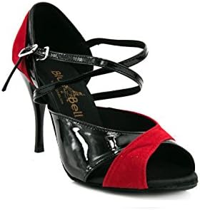 Bluebell чевли рачно изработени женски салса салса свадбени натпревари за танцувачки чевли Стил: Петра 3,5 Пепела